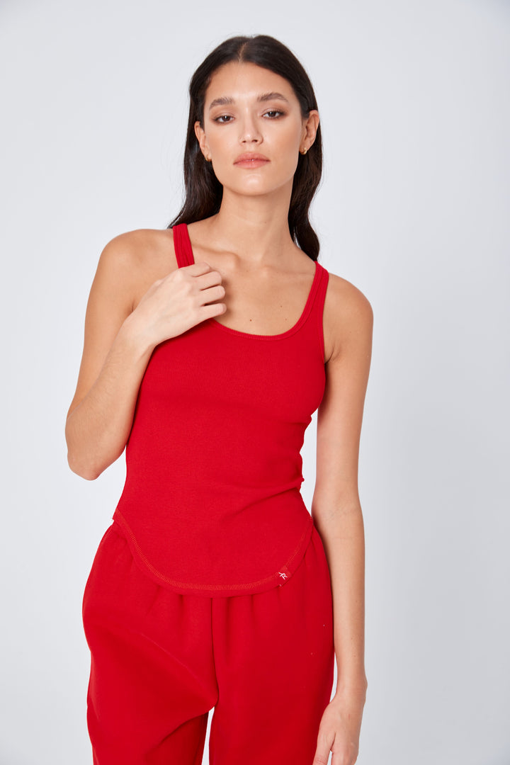 Pre Order ROZALIA x ATOIR Womens The Singlet Chili, WOMENS TEES & TANKS, APPAREL BY ROZALIA, Elwood 101