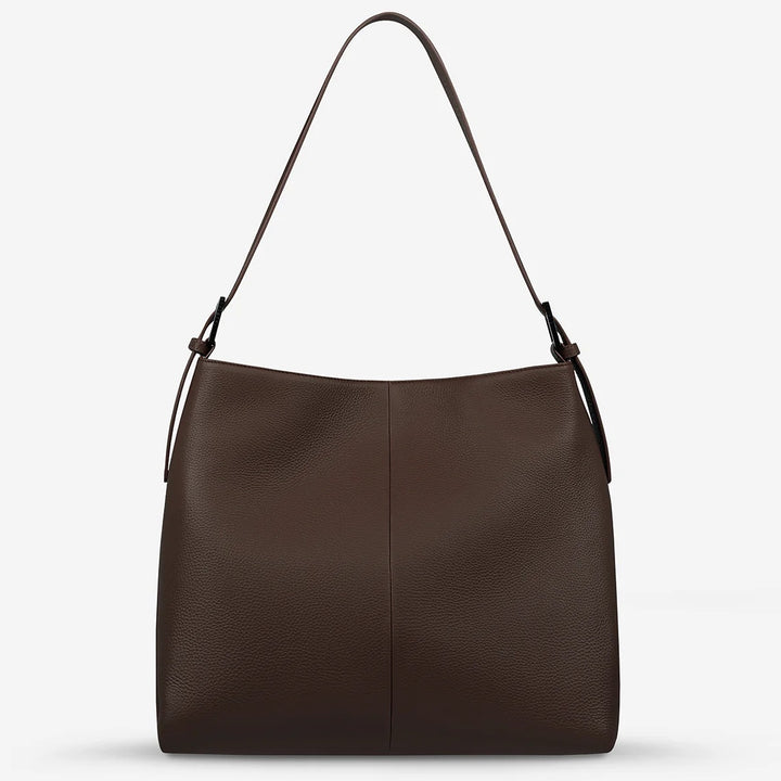 STATUS ANXIETY Womens Forget About It Leather Bag – Cocoa, WOMENS BAGS & CLUTCHES, STATUS ANXIETY, Elwood 101