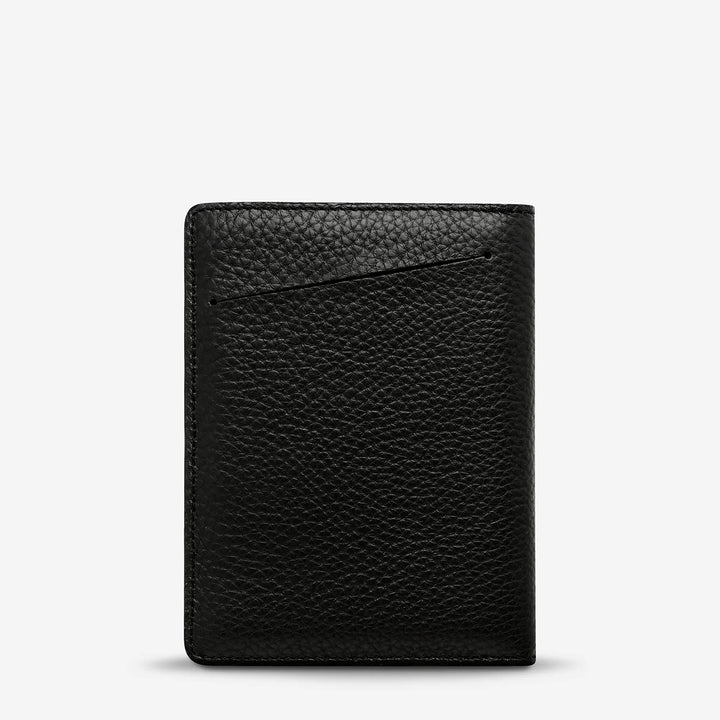 STATUS ANXIETY In Transit Leather Passport Wallet - Black, MENS & WOMENS WALLETS AND BAGS, STATUS ANXIETY, Elwood 101