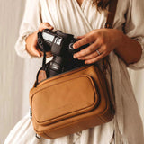 STATUS ANXIETY Loved You First Leather Camera Bag - Tan, WOMENS BAGS & CLUTCHES, STATUS ANXIETY, Elwood 101