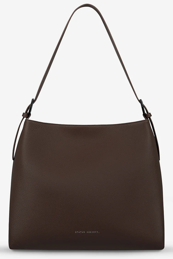 STATUS ANXIETY Womens Forget About It Leather Bag – Cocoa, WOMENS BAGS & CLUTCHES, STATUS ANXIETY, Elwood 101