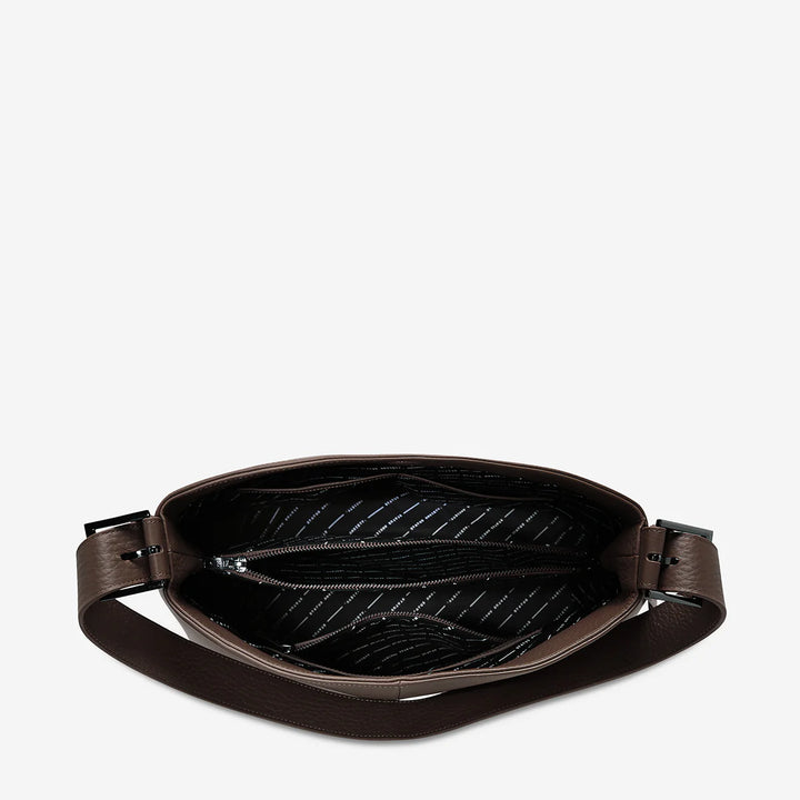 STATUS ANXIETY Womens Forget About It Leather Bag – Cocoa, WOMENS BAGS & CLUTCHES, STATUS ANXIETY, Elwood 101