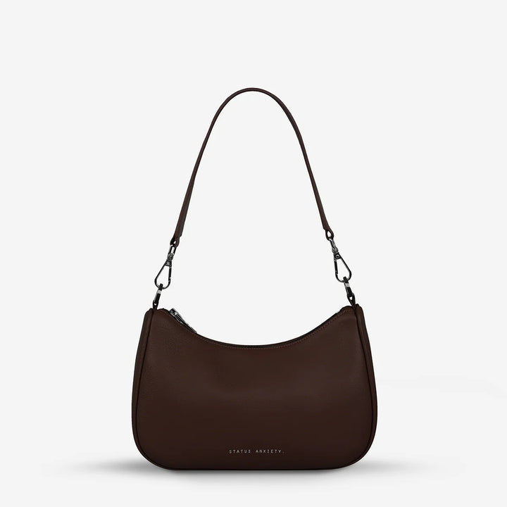 STATUS ANXIETY Womens Look Both Ways Leather Bag - Cocoa, WOMENS WALLETS & BAGS, STATUS ANXIETY, Elwood 101