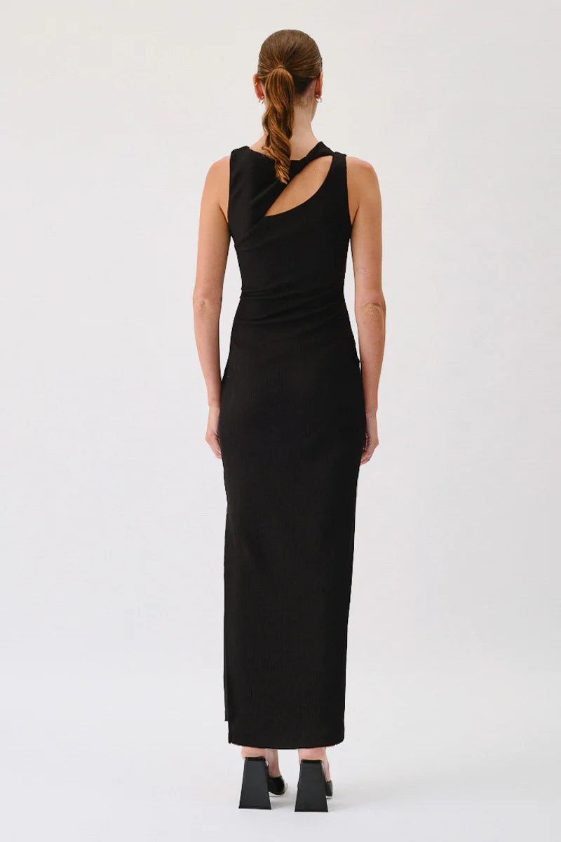 SUBOO Womens Kinga Slash Front Sleeveless Maxi - Black, WOMENS DRESSES, SUBOO, Elwood 101