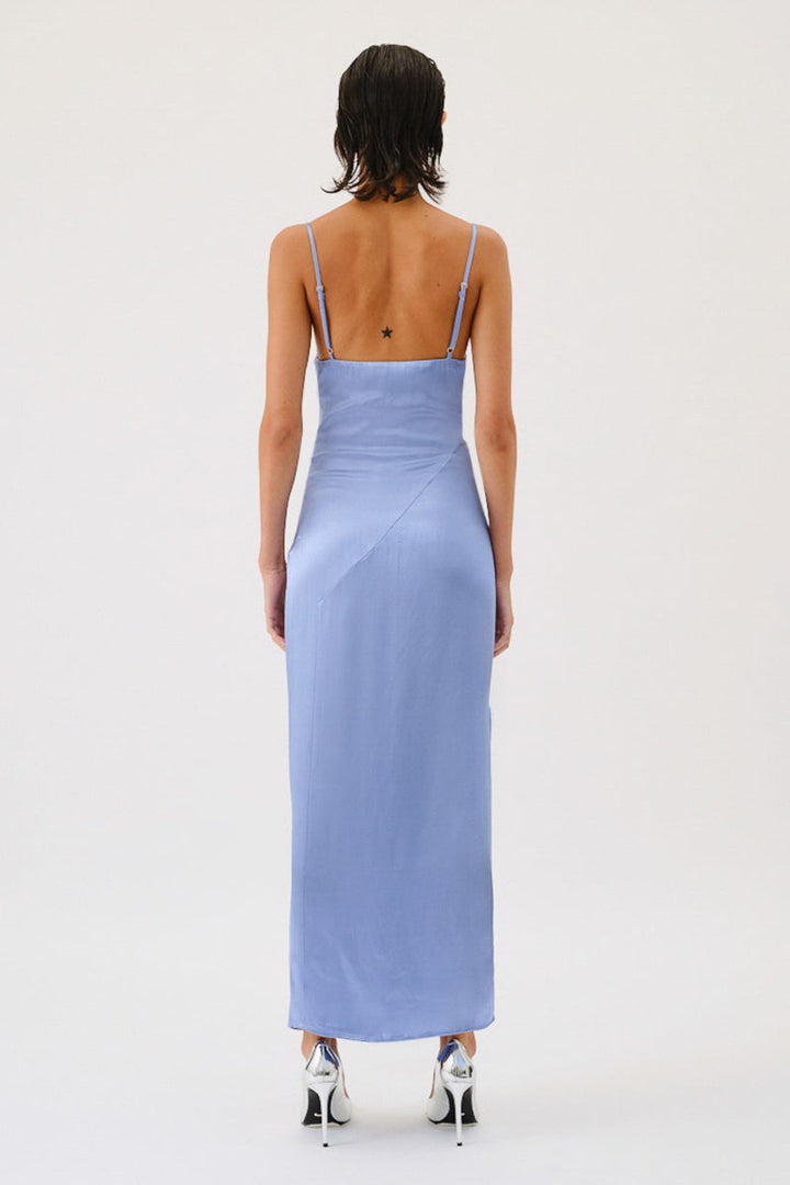 SUBOO Womens Millenia Cowl Neck Twist Strappy Maxi Dress - Blue, WOMENS DRESSES, SUBOO, Elwood 101