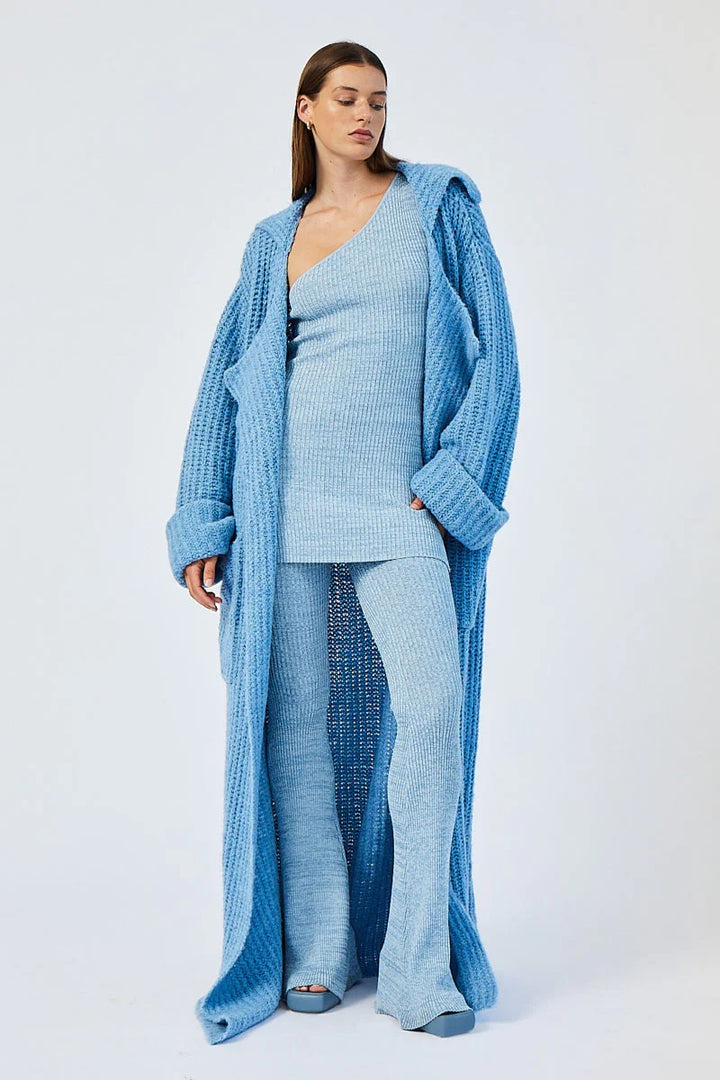 SUBOO Womens Mista Oversized Coatigan - Light Blue, WOMENS KNITS & SWEATERS, SUBOO, Elwood 101