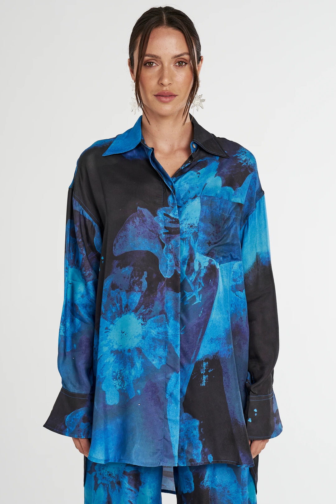 SUMMI SUMMI Womens Boss Shirt Dark Lumen, WOMENS TOPS & SHIRTS, SUMMI SUMMI, Elwood 101