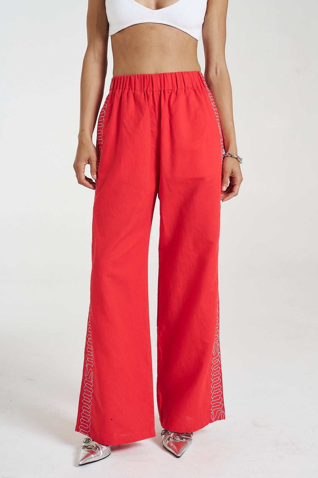 SUMMI SUMMI Womens Sig Linen Pant - Scarlet Summi, WOMENS PANTS, SUMMI SUMMI, Elwood 101