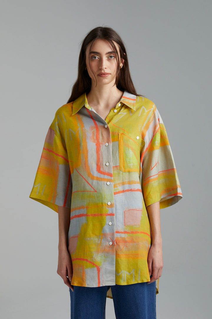 SUMMI SUMMI Womens Big Shirt - Sigil, WOMENS TOPS & SHIRTS, SUMMI SUMMI, Elwood 101