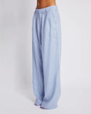 SUMMI SUMMI Womens Wide Leg  Linen Trousers - Alice Blue, WOMENS PANTS, SUMMI SUMMI, Elwood 101