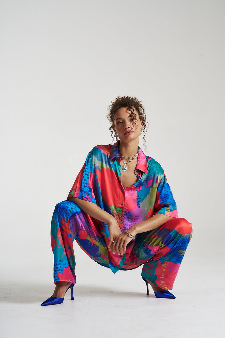 SUMMI SUMMI Womens Big Shirt - O, Romeo, WOMENS TOPS & SHIRTS, SUMMI SUMMI, Elwood 101