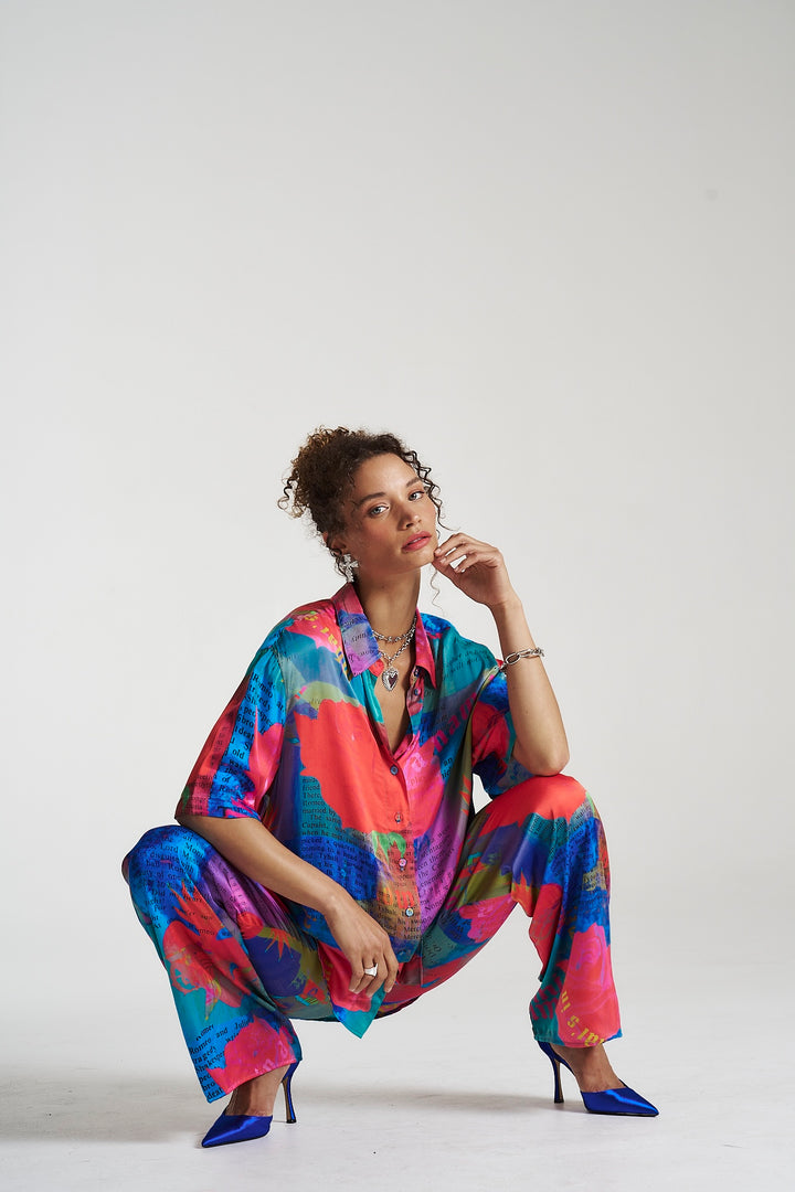 SUMMI SUMMI Womens Big Shirt - O, Romeo, WOMENS TOPS & SHIRTS, SUMMI SUMMI, Elwood 101