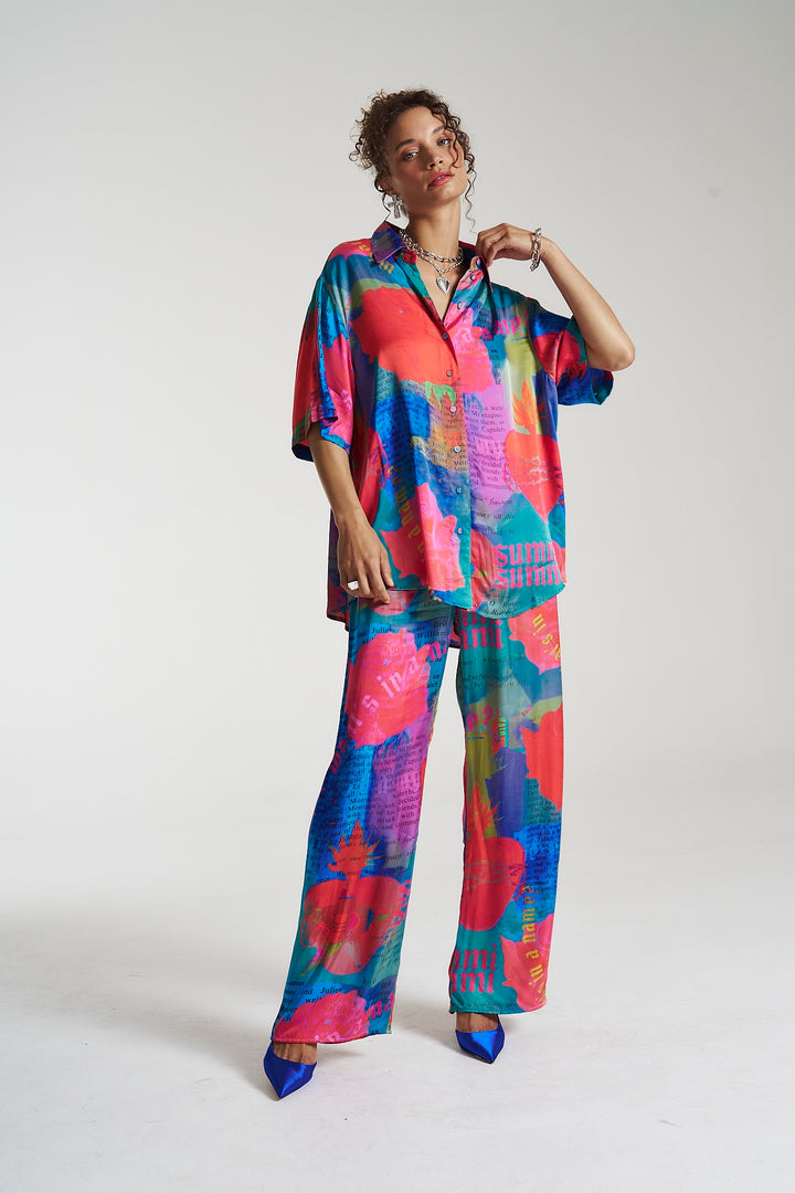 SUMMI SUMMI Womens Big Shirt - O, Romeo, WOMENS TOPS & SHIRTS, SUMMI SUMMI, Elwood 101