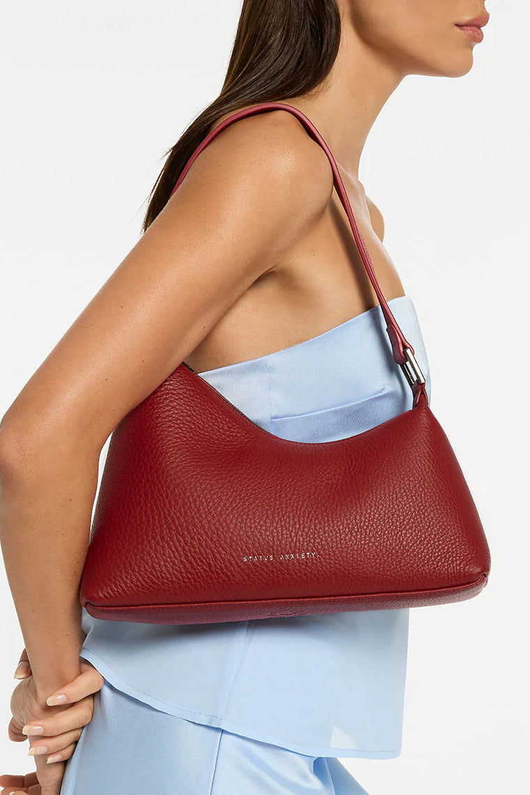 STATUS ANXIETY Womens Reverie Leather Bag Rouge, WOMENS BAGS & CLUTCHES, STATUS ANXIETY, Elwood 101