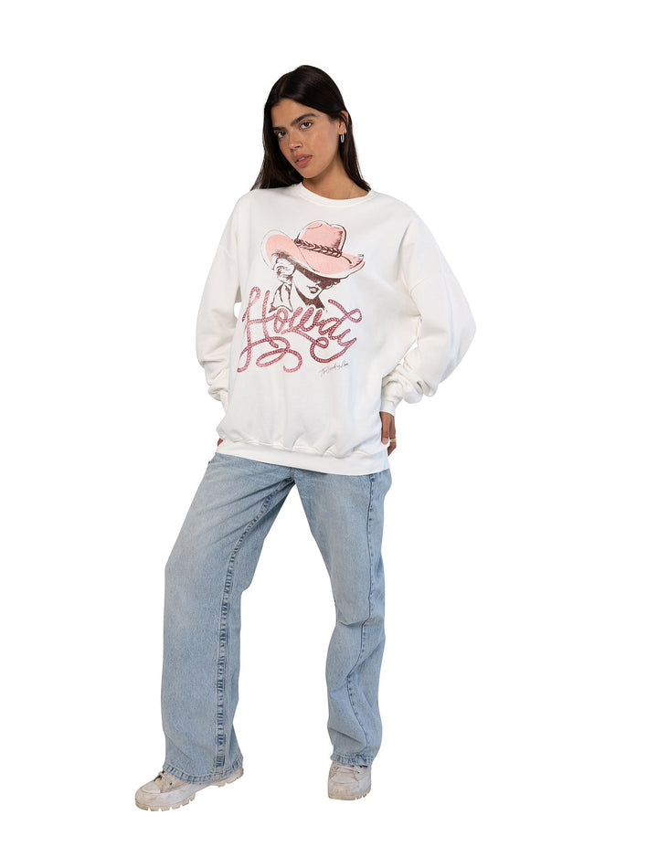 THE LAUNDRY ROOM Womens Howdy Queen Jump Jumper in White