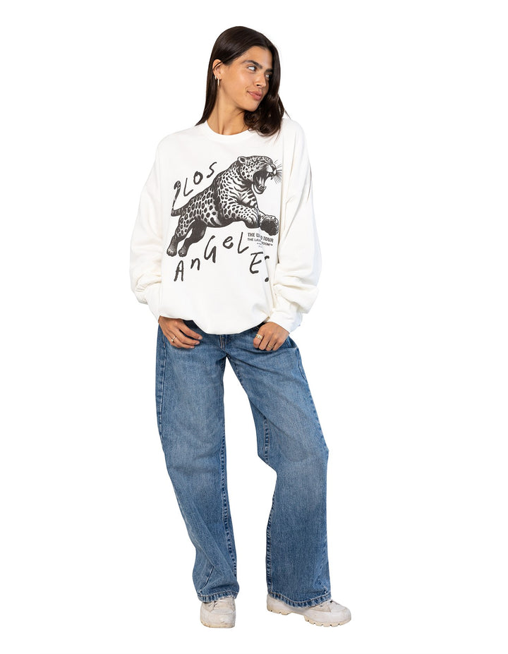 THE LAUNDRY ROOM Womens LA Cats Jump Jumper in White