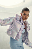 UNREAL FUR Womens Fractals Puffer Jacket - Frosted Lilac, WOMENS COATS & JACKETS, UNREAL FUR, Elwood 101