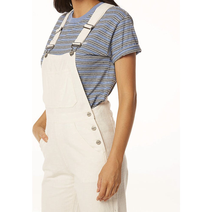 Wrangler WOMENS LITA WHITE LINEN OVERALLS SHELL, WOMENS JUMPSUITS & OVERALLS, Elwood 101, Elwood 101