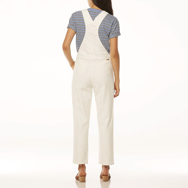 Wrangler WOMENS LITA WHITE LINEN OVERALLS SHELL, WOMENS JUMPSUITS & OVERALLS, Elwood 101, Elwood 101