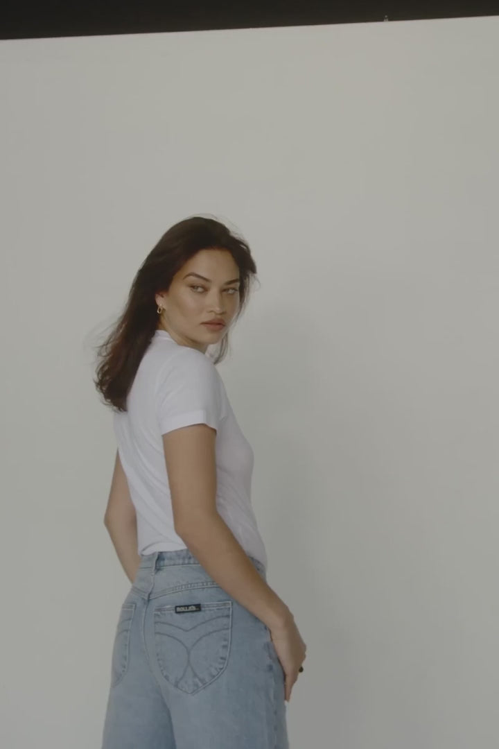 ROLLAS Womens Kate Baggy 90s Blue - Vintage Blue