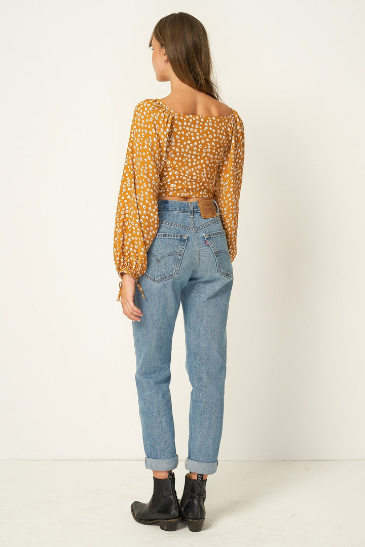 Rue Stiic ELKO TOP COLORADO DAISY DESERT SUN, WOMENS TOPS & SHIRTS, RUE STIIC, Elwood 101