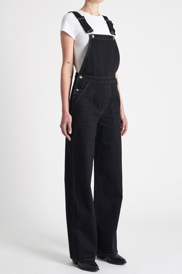 Neuw WOMENS  DEMI OVERALL ZERO BLACK, WOMENS JUMPSUITS & OVERALLS, NEUW, Elwood 101