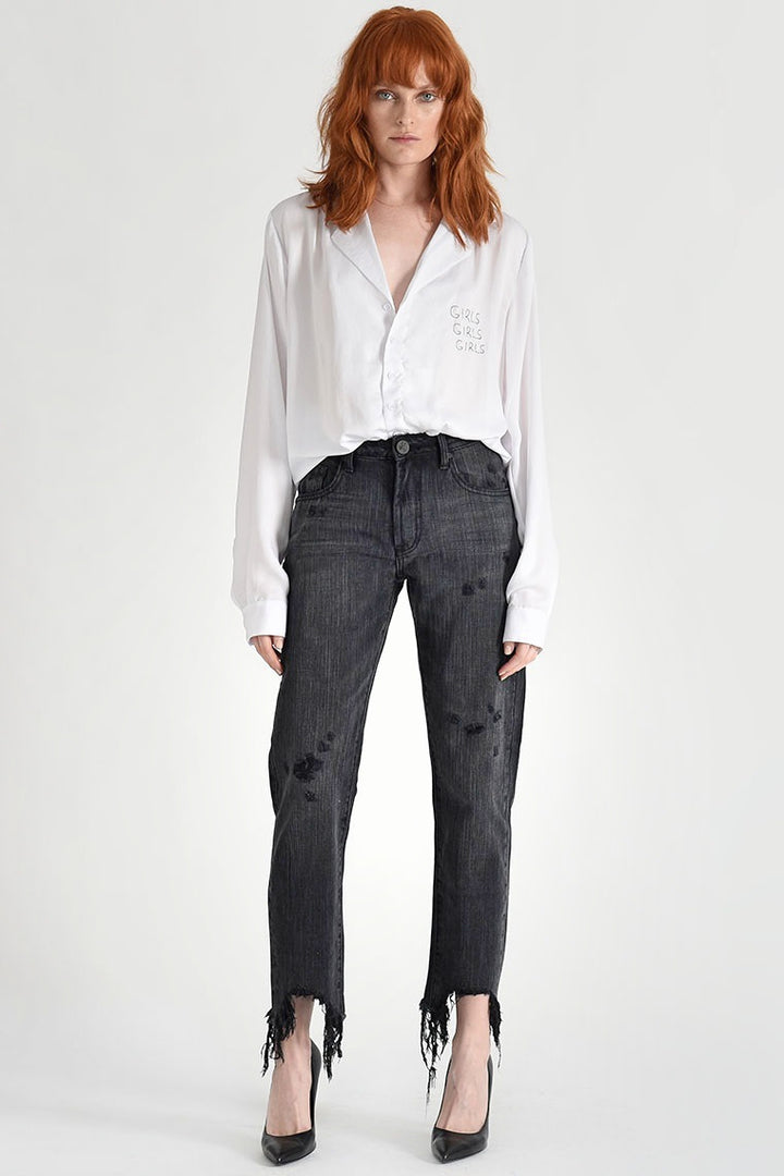 OneTeaspoon WOMENS VOLCANIC AWESOME BAGGIES HIGH WAIST STRAIGHT LEG JEANS, WOMENS DENIM, OneTeaspoon, Elwood 101