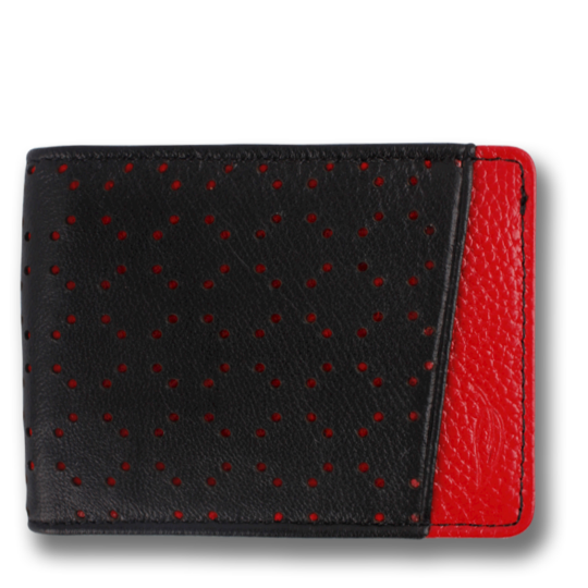Orchill MIKROS WALLET BLACK / RED PEBBLE, MENS WALLETS, ORCHILL, Elwood 101