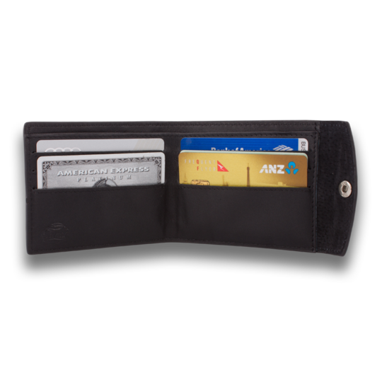 Orchill VAULT MENS LEATHER WALLET BLACK, MENS WALLETS, ORCHILL, Elwood 101