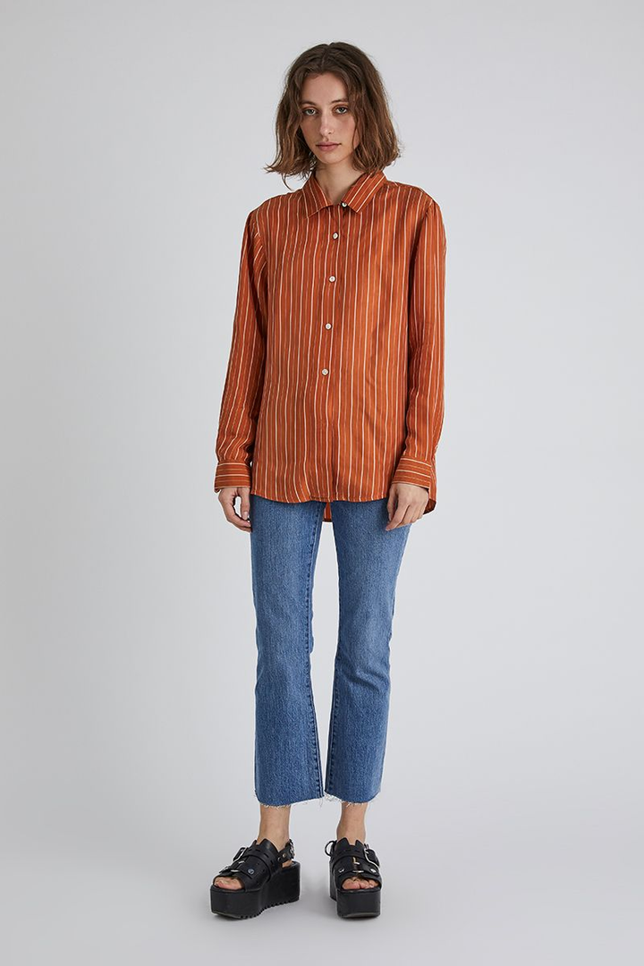 Neuw WOMENS RUSTY SHIRT COGNAC, WOMENS TOPS & SHIRTS, NEUW, Elwood 101