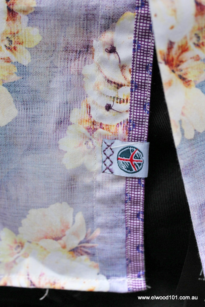 John Lennon Mens Norwegian Wood Long Sleeve Shirt Lilac, MENS SHIRTS, JOHN LENNON, Elwood 101