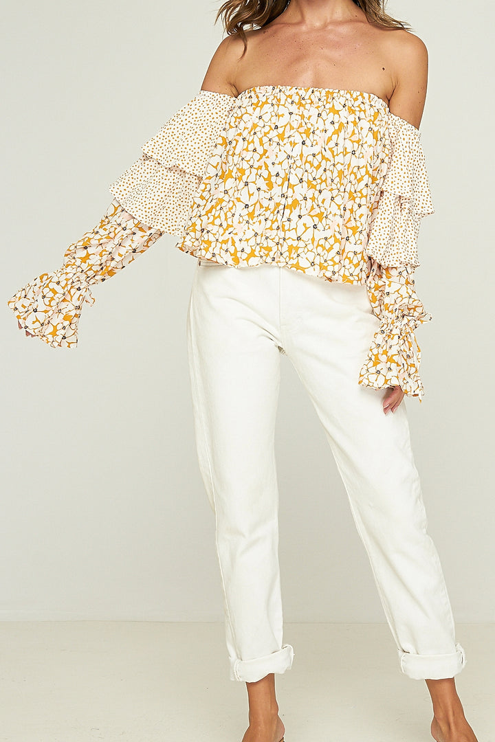 Rue Stiic WOMENS VITO OFF SHOULDER TOP, WOMENS TOPS & SHIRTS, RUE STIIC, Elwood 101