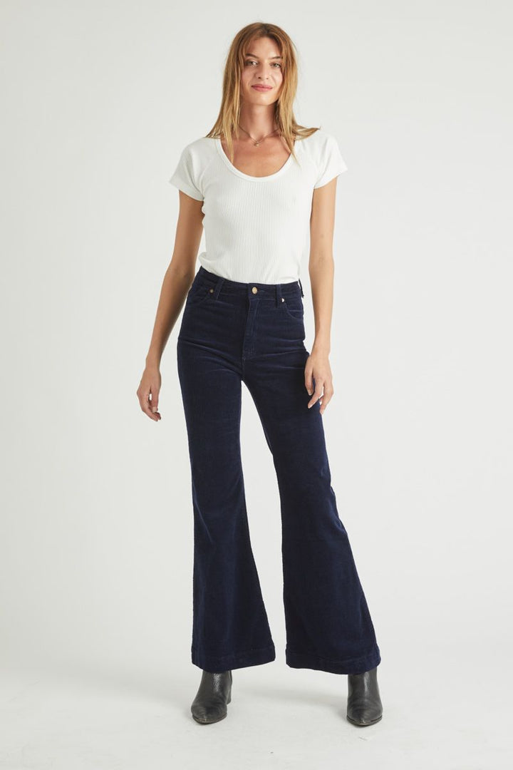 Rollas WOMENS EASTCOAST FLARE MIDNIGHT CORD, WOMENS DENIM, ROLLAS, Elwood 101