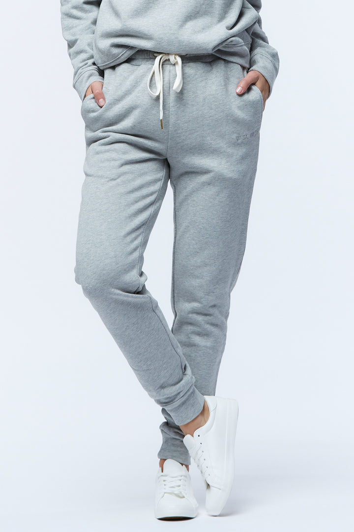 Casa Amuk WOMENS SLIM JOGGER PANT- GREY MARLE, WOMENS TRACK PANTS, CASA AMUK, Elwood 101