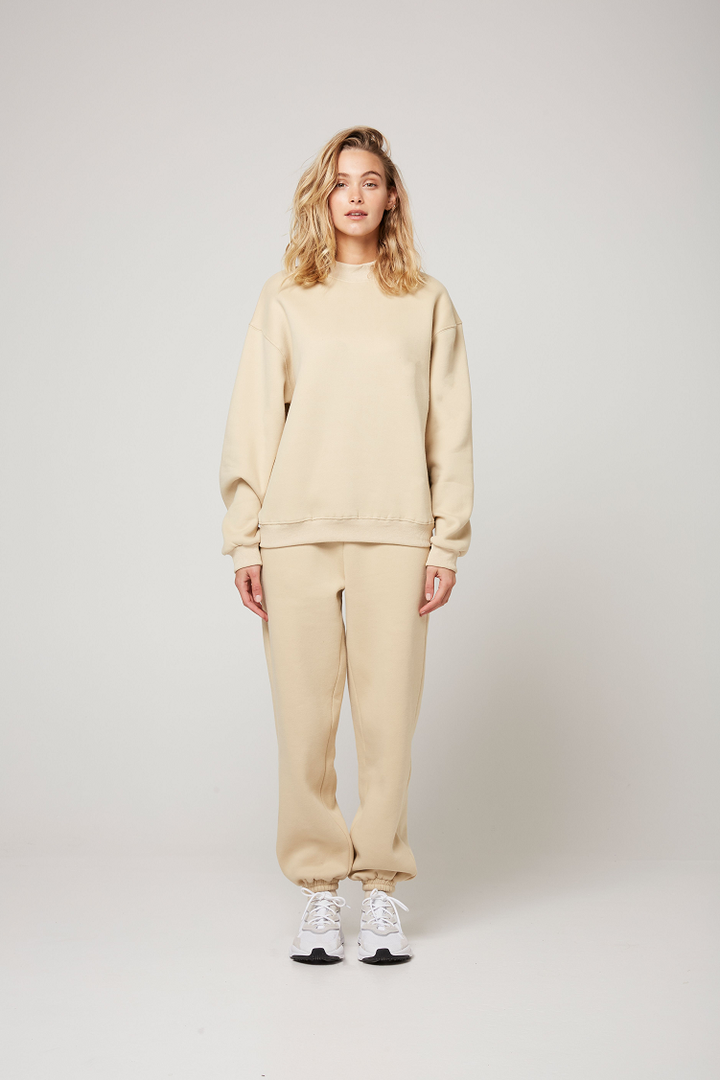 Rozalia Russian x Atoir WOMENS THE CREW NECK SWEATER - OATMEAL, WOMENS KNITS & SWEATERS, ATOIR, Elwood 101