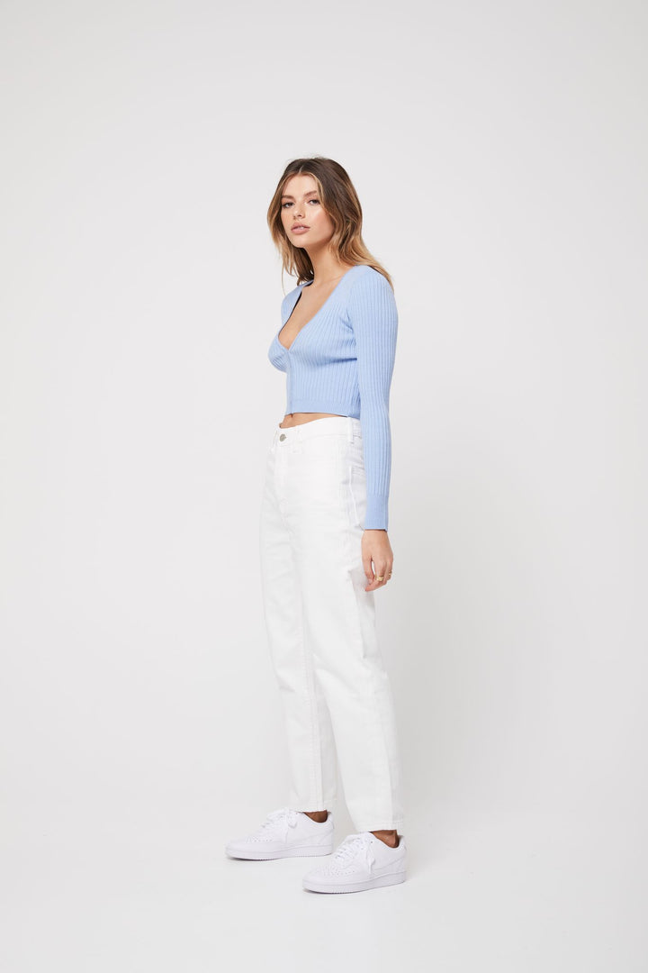 Rozalia Russian x Atoir WOMENS THE DAY CARDIGAN - BABY BLUE, WOMENS KNITS & SWEATERS, APPAREL BY ROZALIA, Elwood 101