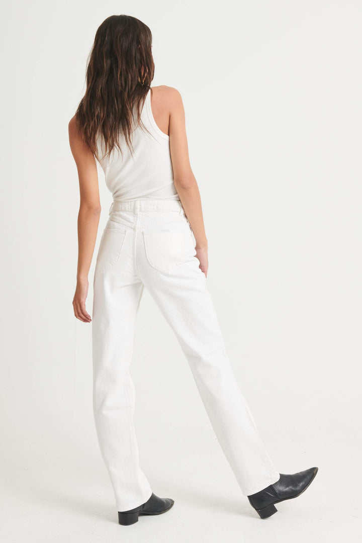 Rollas WOMENS CLASSIC STRAIGHT JEAN - VINTAGE WHITE, WOMENS DENIM, ROLLAS, Elwood 101