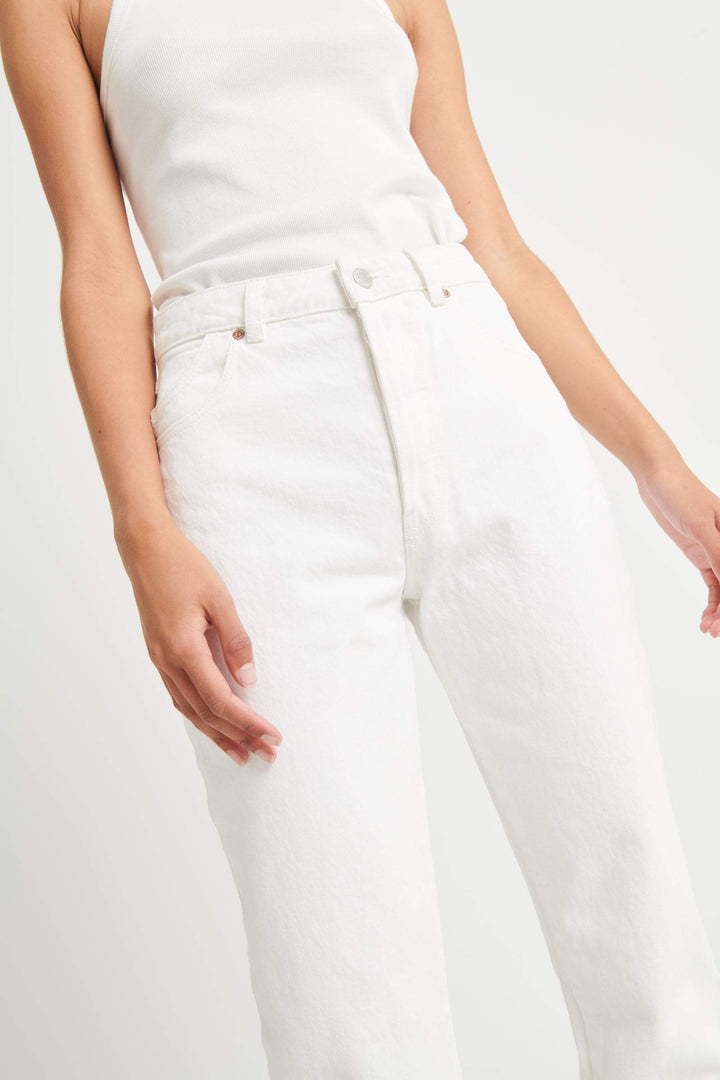 Rollas WOMENS CLASSIC STRAIGHT JEAN - VINTAGE WHITE, WOMENS DENIM, ROLLAS, Elwood 101