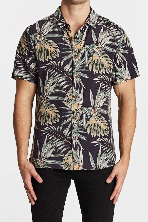 Nena Pasadena MENS MARSH STANDARD FIT SHORT SLEEVE SHIRT - FLORAL PRINT, MENS SHIRTS, NENA PASADENA, Elwood 101