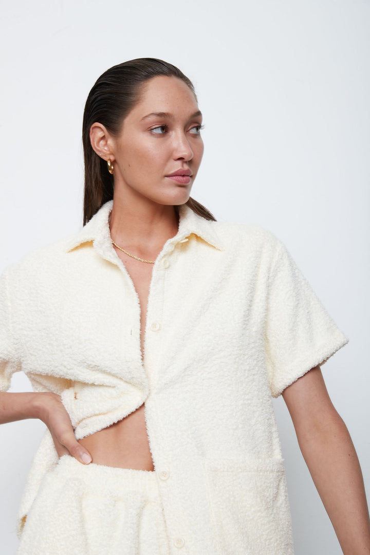 Atoir WOMENS THE MONTENEGRO SHIRT - PAPYRUS, WOMENS TOPS & SHIRTS, ATOIR, Elwood 101