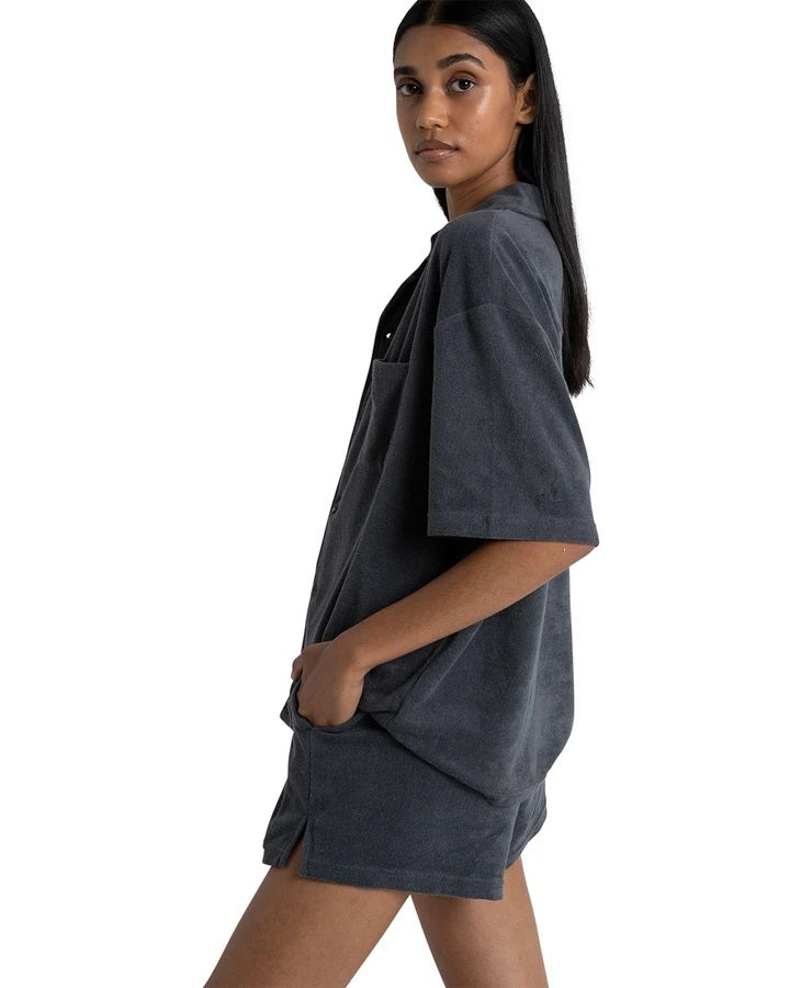 Bayse Brand WOMENS ELLA OVERSIZED SHIRT - BLUE, WOMENS TOPS & SHIRTS, BAYSE BRAND, Elwood 101