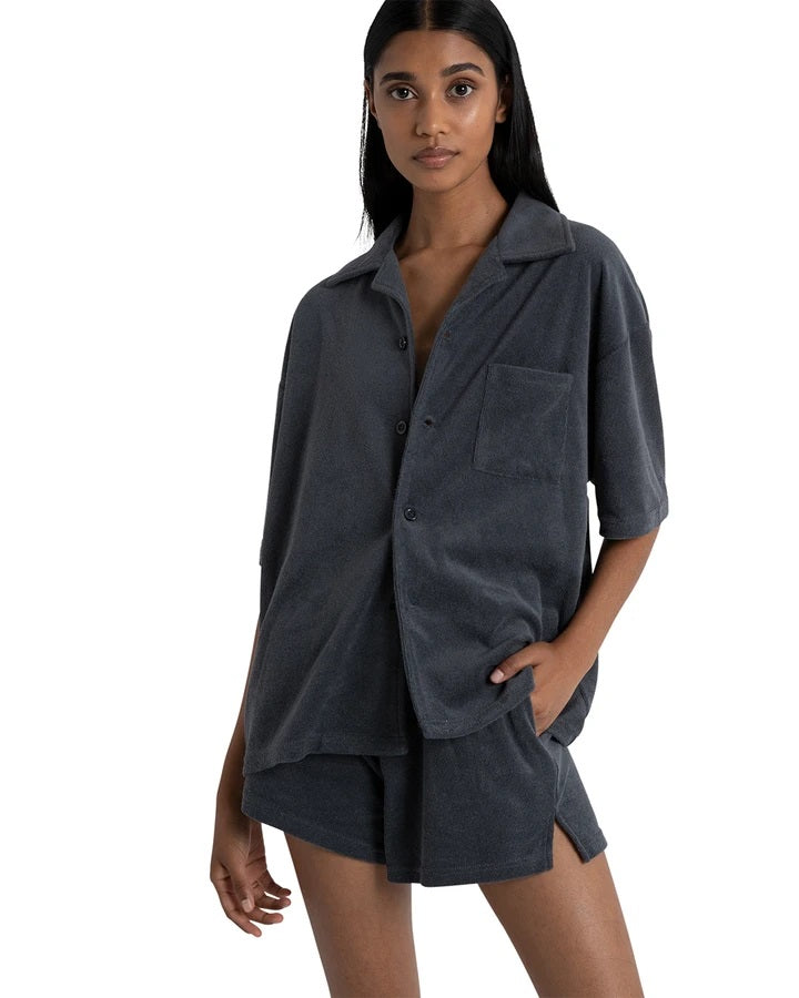 Bayse Brand WOMENS ELLA OVERSIZED SHIRT - BLUE, WOMENS TOPS & SHIRTS, BAYSE BRAND, Elwood 101