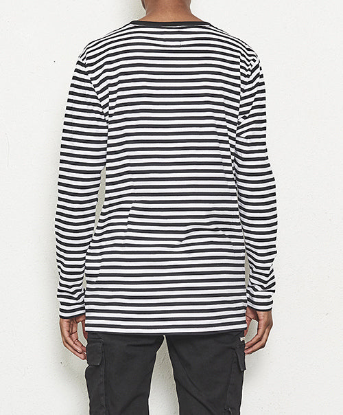 nANA jUDY MENS RAVEN LONG SLEEVE TEE BLACK/WHITE, MENS TEE SHIRTS, NANA JUDY, Elwood 101