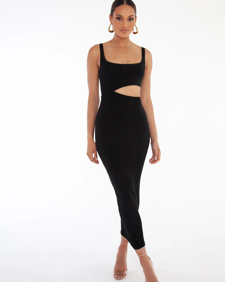 Bayse Brand WOMENS ANGEL MAXI DRESS - BLACK, WOMENS DRESSES, BAYSE BRAND, Elwood 101