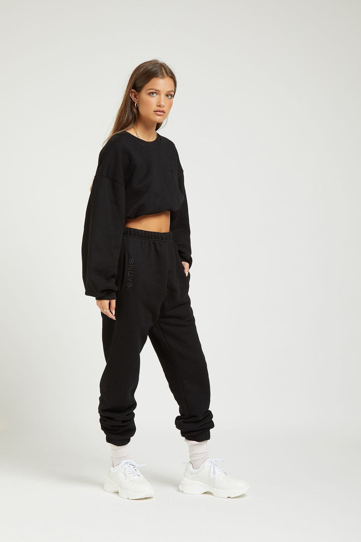 Sundays The Label WOMENS FLIX SWEATPANT - BLACK, WOMENS TRACK PANTS, SNDYS, Elwood 101