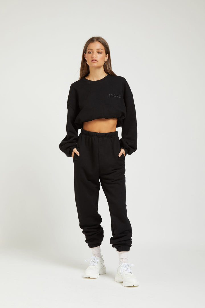 Sundays The Label WOMENS FLIX SWEATER - BLACK, WOMENS KNITS & SWEATERS, SNDYS, Elwood 101