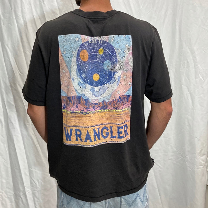 Wrangler Mens Moonshadow Tee - Worn Black, MENS TEE SHIRTS, WRANGLER, Elwood 101