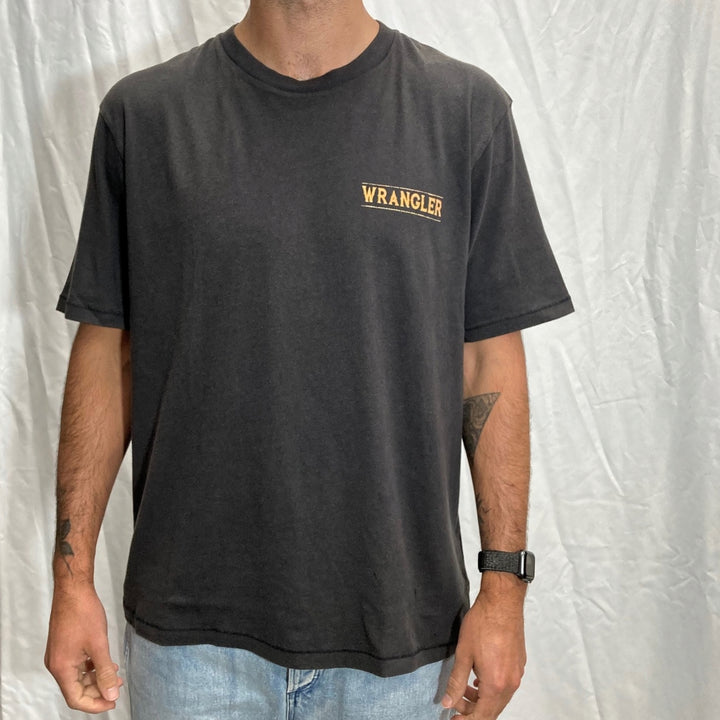 Wrangler Mens Moonshadow Tee - Worn Black, MENS TEE SHIRTS, WRANGLER, Elwood 101