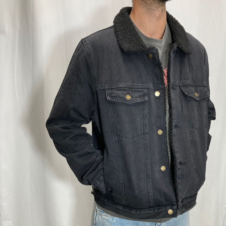 Rollas MENS DENIM SHERPA - WASHED BLACK, MENS JACKETS, ROLLAS, Elwood 101