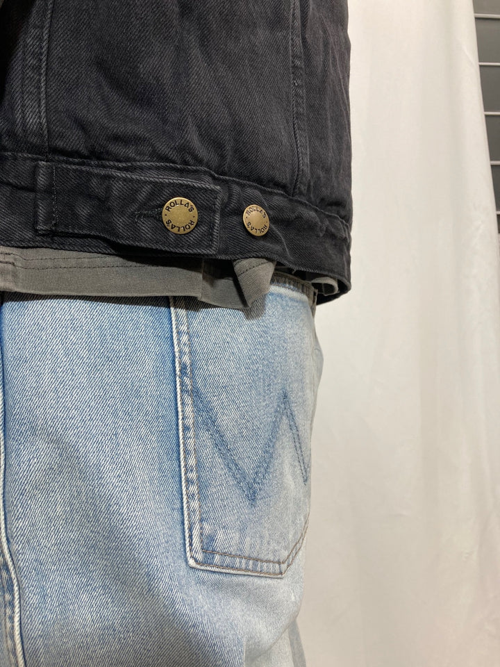 Rollas MENS DENIM SHERPA - WASHED BLACK, MENS JACKETS, ROLLAS, Elwood 101